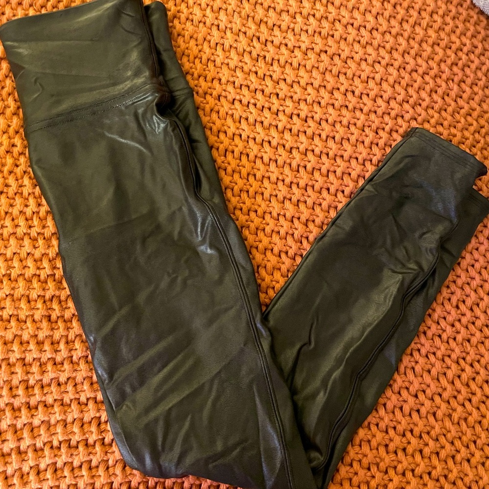 Spanx leather leggings